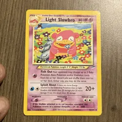 Pokemon Light Slowbro Neo Destiny 51/105 Uncommon 80 HP Stage 1 Regular Card - Image 1