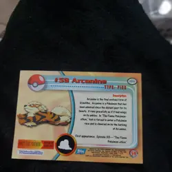 Topps Pokemon Trading Card TV Animation Edition Arcanine #59 - Image 4