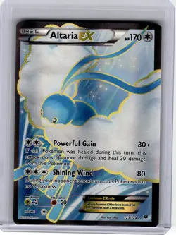 2016 Pokemon—Altaria EX #123/124 XY - Fates Collide—Ultra Rare Holo [Damaged] - Image 1