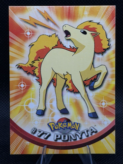 Ponyta #77 2000 Topps Pokemon Card TV Animation Edition Series 2 Blue Logo LP - Image 1