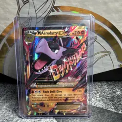 Pokemon Mega Aerodactyl EX XY98 Promo Ultra Rare Holo HEAVILY PLAYED - Image 1