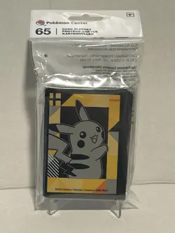 Pokemon Center: Pikachu POWER GRID Card Sleeves (65 Sleeves) Sealed - Image 1