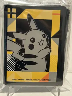 Pokemon Center: Pikachu POWER GRID Card Sleeves (65 Sleeves) Sealed - Image 2