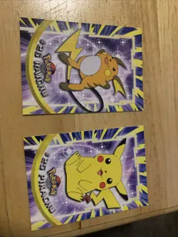 Pikachu #25 Raichu Topps Blue Label TV Animation Non Holo Pokemon 1999 - Image 1