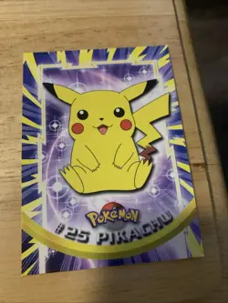 Pikachu #25 Raichu Topps Blue Label TV Animation Non Holo Pokemon 1999 - Image 3