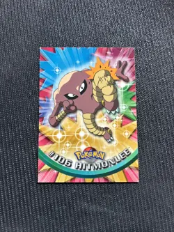 Hitmonlee #106 - Topps Blue Logo - TV Series - NON-HOLO - Pokemon Card - LP - Image 1