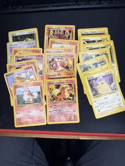 Vintage Pokemon Card Collection 21 Card Lot - Pikachu, Growlithe, Eevee - Image 1