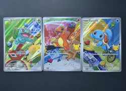 Pokemon TCG First Partner Illustration Collection Series 1 Kanto GEN 1 Starters - Image 1