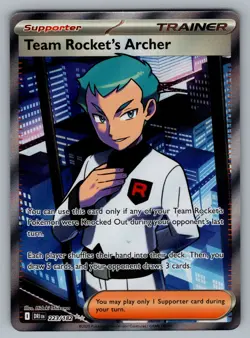 Team Rocket's Archer Ultra Rare SV10: Destined Rivals 223/182 Pokemon NM - Image 1