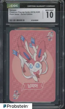 2019 Pokemon Korean Playing Cards Point Salad Eevee Edition Sylveon CGC 10 - Image 1