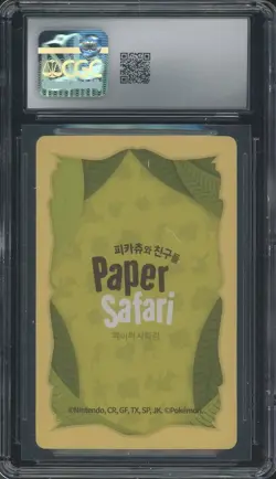 2022 Pokemon Korean Playing Cards Paper Safari 8 Mr.Mime CGC 10 GEM MINT - Image 2