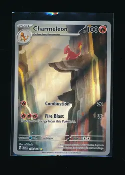 CHARMELEON 2023 POKEMON SV: SCARLET & VIOLET 151 HOLO 169/165 ILLUSTRATION RARE - Image 1