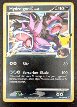 POKEMON ~ HYDREGON C LV.61 ~ SWSH 138 ~ CELEBRATIONS 25th ANNIV. HOLO PROMO NM - Image 1