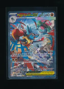 MEGA LUCARIO EX 2025 POKEMON MEGA EVOLUTION SPECIAL ILLUSTRATION 179/132 - Image 1