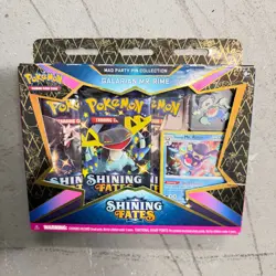 Pokemon TCG Shining Fates Mad Party Pin Collection Galarian Mr. Time SEALED - Image 1