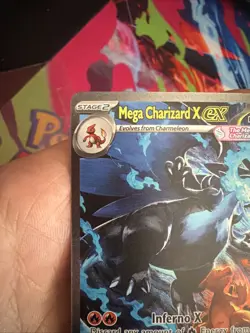 Mega Charizard X EX 125/094 Secret Rare🔥Phantasmal Flames NM Fresh Pull Pokemon - Image 3