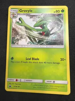 Grovyle 9/168 Uncommon Celestial Storm Pokemon 2018 - Image 1