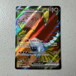 Pokemon Ethan's Ho-Oh EX 209/182 Sv10 Destined Rivals Ultra Rare Full Art Holo - Image 1