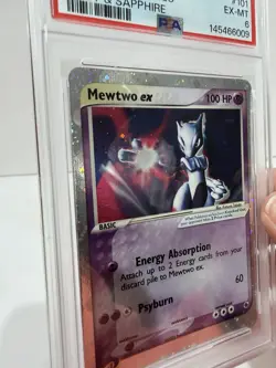 Mewtwo ex 2003 Pokemon EX Ruby & Sapphire #101 PSA 6 GRADED - Image 2