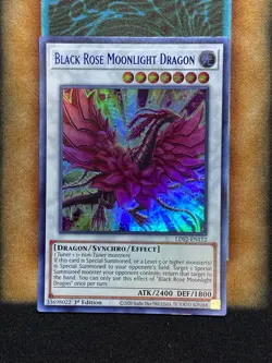 Yugioh Black Rose Moonlight Dragon LDS2-EN112 Ultra Rare 1st Ed NM BLUE - Image 1