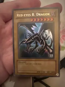 Yugioh Red-Eyes B. Dragon Legend of Blue-Eyes Ultra LOB-070 Unlimited NM - Image 1
