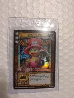 Bandai One Piece CCG Card Chopper The First Step Silver Rare Silver Letters Holo - Image 1