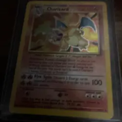 Pokemon Charizard Base Set Holo rare 004/102 English Card 1999 mint condition - Image 2