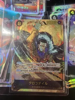Crocodile Alt art OP14-120 SEC The Azure Sea’s Seven One Piece Card Japanese NM - Image 1