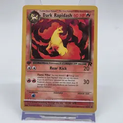 Dark Rapidash 1st Edition 44/82 Team Rocket Set Uncommon Pokemon Card 2000 WOTC - Image 1
