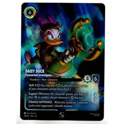 Lorcana Daisy Duck Paranormal Investigator Store Championship FOIL Card UNPLAYED - Image 1