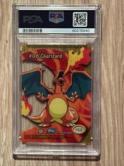 2000 TOPPS Pokemon CHARIZARD TV Animated Clear Cards PSA 10 PSA Cert # 80215840 - Image 5