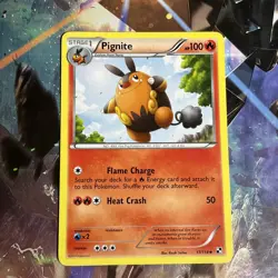 Pokemon TCG Pignite Black & White Base Set 17/114 Regular Uncommon Card MP - Image 1