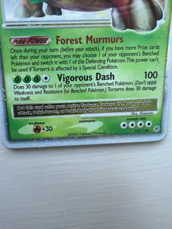 Pokemon TCG Torterra LV. X Holo Card Diamond and Pearl 122/130 LP - Image 5