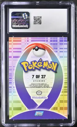 CGC 7.5 Umbreon Topps Johto League Champions 7 of 37 Sticker Pokemon Card - Image 2