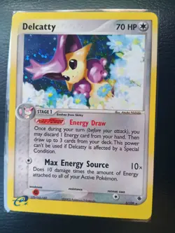 Pokemon TCG Delcatty Ruby & Sapphire Holo Card 5/109 LP/NM 💎💎💎 - Image 1