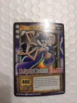 Bandai One Piece CCG Card Ms Sunday Nico Robin The Evil Flower SR Silver Letters - Image 2