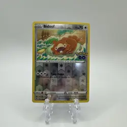 Pokemon Go Bidoof 059/078 Ditto Unpeeled Reverse Holo NM Pokemon Card ￼ - Image 1