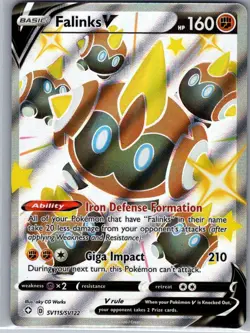 Falinks V SV115/SV122 Shining Fates: Shiny Vault - Pokemon Card - NM - Image 1