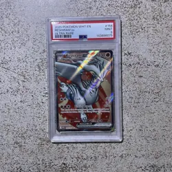 Reshiram Ex 158/086 Full Art Rare White Flare Pokemon Card PSA 9 MINT - Image 1
