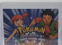 Pokemon Card - Pokemon Checklist Topps Movie Animation Edition Blue Logo - Image 2