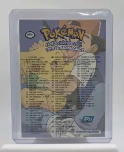Pokemon Card - Pokemon Checklist Topps Movie Animation Edition Blue Logo - Image 4