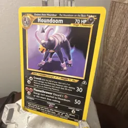 Pokemon Houndoom Neo Discovery Rare 70 HP Stage 1 23/75 Unlimited Regular Card - Image 2