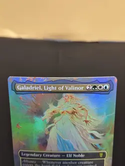 MTG: Galadriel, Light of Valinor (Borderless) Foil Commander: LOTR #498 Mythic - Image 2