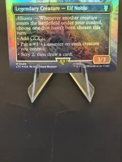 MTG: Galadriel, Light of Valinor (Borderless) Foil Commander: LOTR #498 Mythic - Image 3