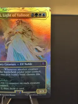MTG: Galadriel, Light of Valinor (Borderless) Foil Commander: LOTR #498 Mythic - Image 4