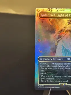 MTG: Galadriel, Light of Valinor (Borderless) Foil Commander: LOTR #498 Mythic - Image 5