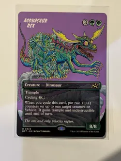 Agonasaur Rex (Borderless) Aetherdrift - MTG RARE - Image 1