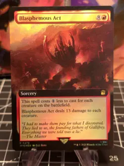 FOIL Blasphemous Act (Extended Art) Universes Beyond: Doctor Who NM - Image 1