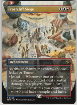 MTG TCG Frostcliff Siege (Borderless) R Tarkir: Dragonstorm 385 - Image 1