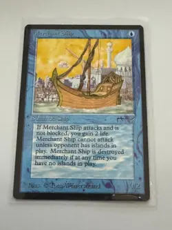 *** ARABIAN NIGHTS Merchant Ship *** EX-NM+ Clean! - Magic MtG - Image 1